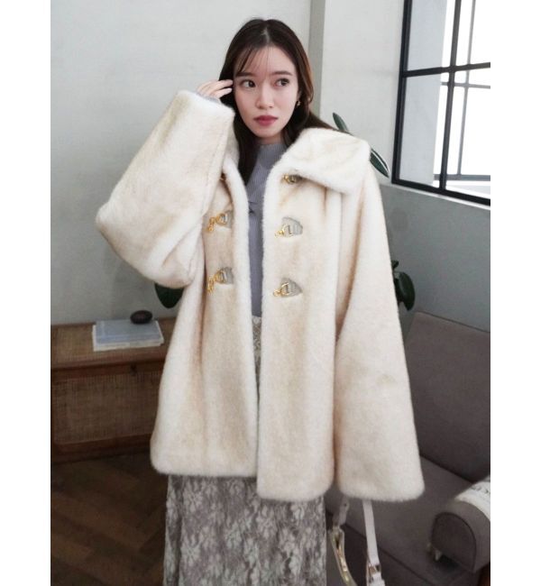 dazzlin「ビットフェイクファーミドルコート」|その他|