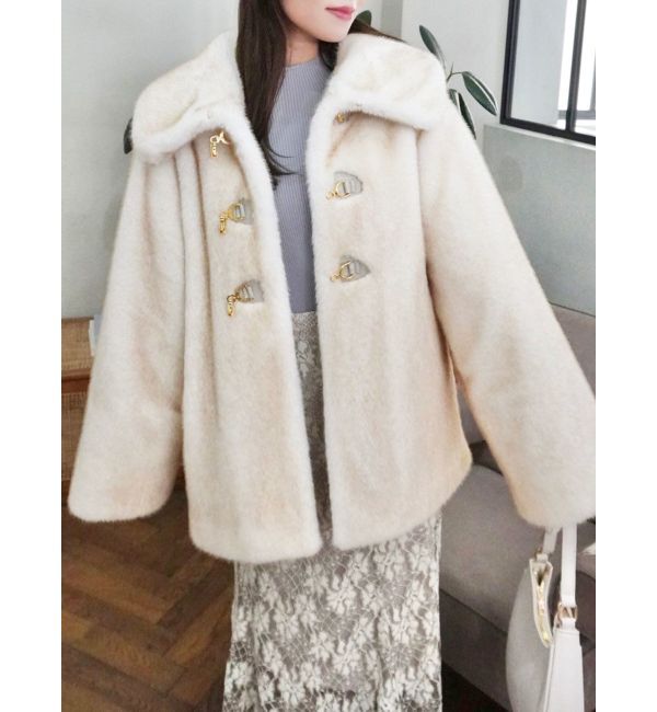 dazzlin「ビットフェイクファーミドルコート」|その他|