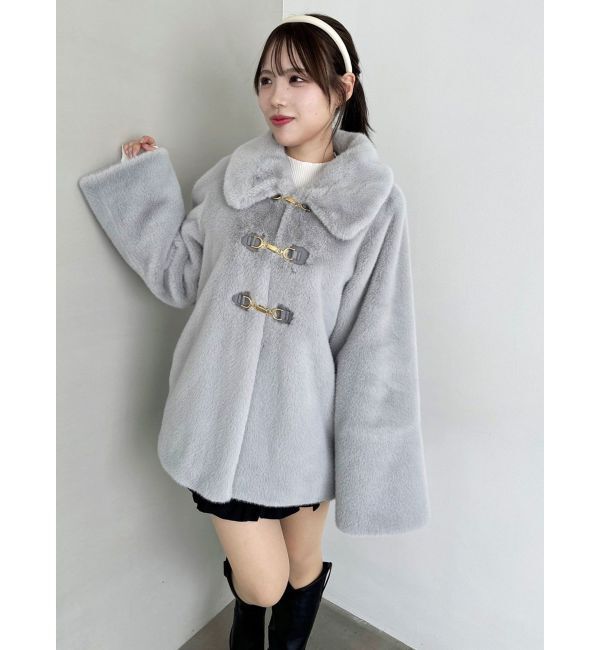 dazzlin「ビットフェイクファーミドルコート」|その他|