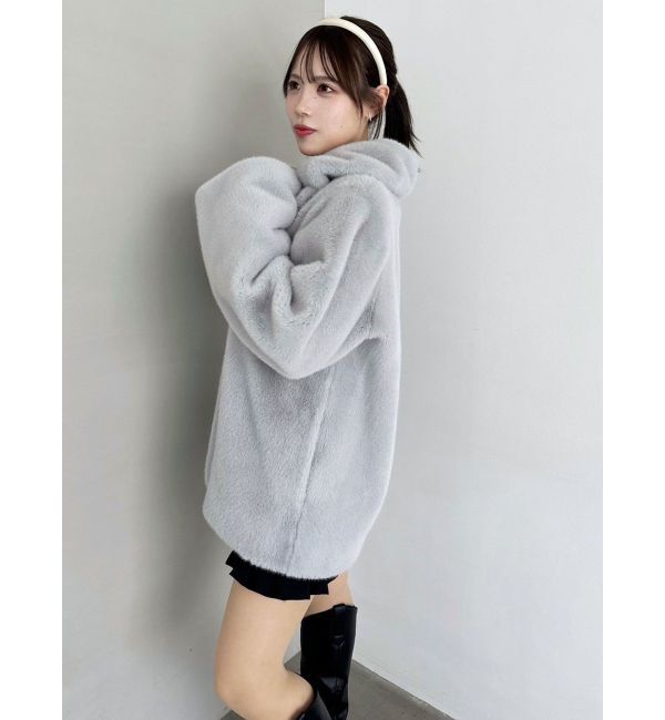 dazzlin「ビットフェイクファーミドルコート」|その他|