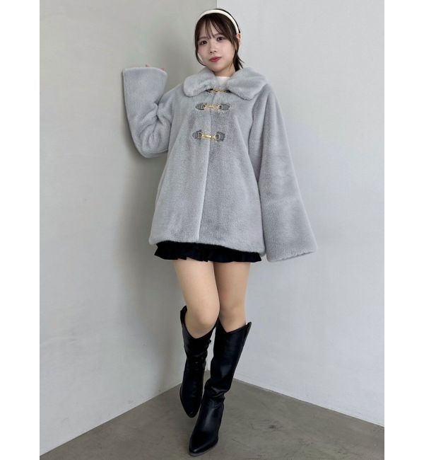 dazzlin「ビットフェイクファーミドルコート」|その他|