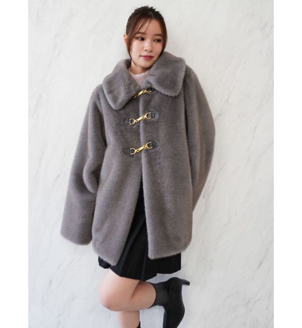 dazzlin「ビットフェイクファーミドルコート」|その他|