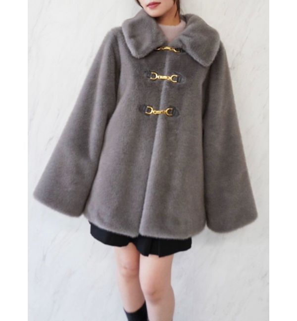 dazzlin「ビットフェイクファーミドルコート」|その他|