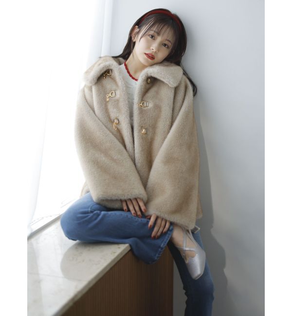 dazzlin「ビットフェイクファーミドルコート」|その他|