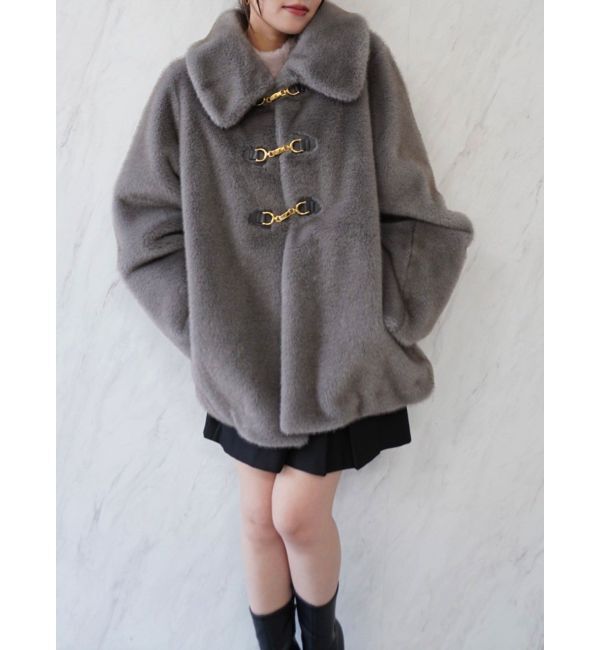 dazzlin「ビットフェイクファーミドルコート」|その他|