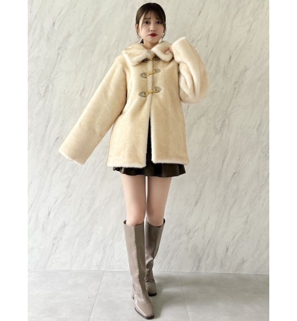 dazzlin「ビットフェイクファーミドルコート」|その他|