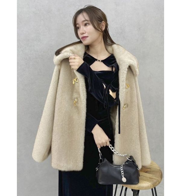 dazzlin「ビットフェイクファーミドルコート」|その他|