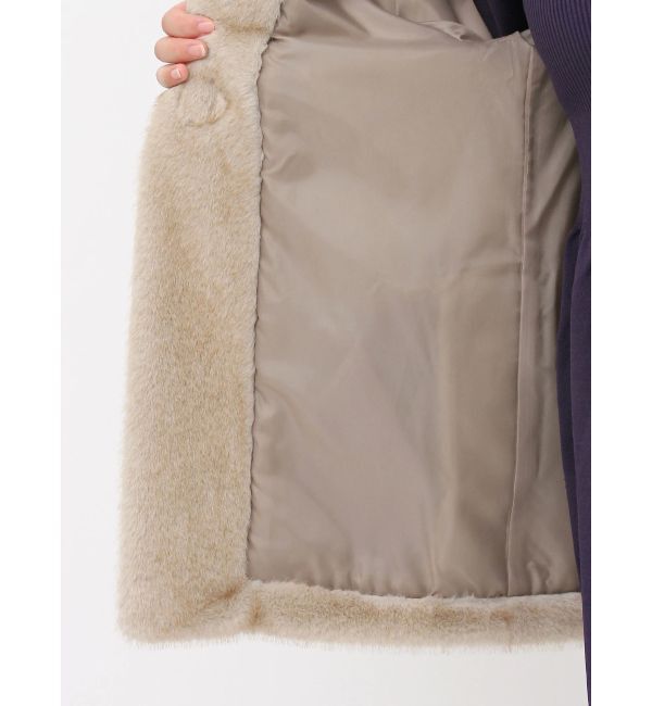 dazzlin「ビットフェイクファーミドルコート」|その他|