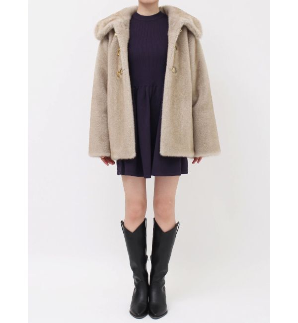 dazzlin「ビットフェイクファーミドルコート」|その他|