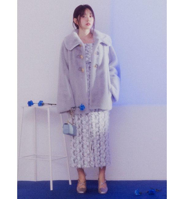 dazzlin「ビットフェイクファーミドルコート」|その他|