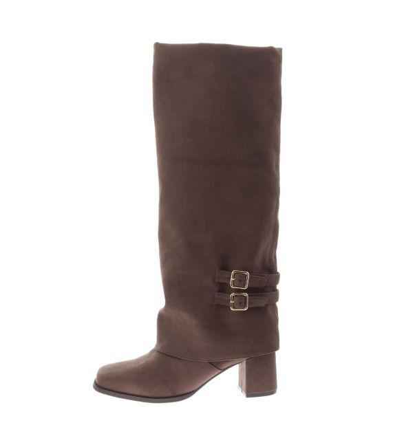 dazzlin「スクエアトウゲートルブーツ」|ロングブーツ|