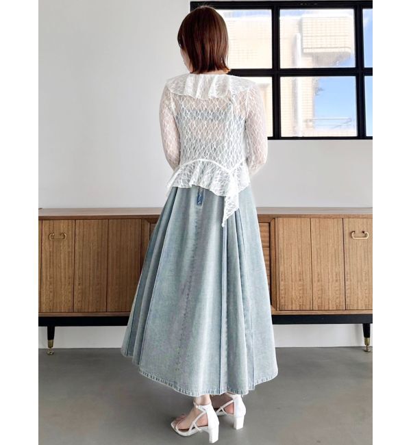 dazzlin「ラッフルヘムレースアンサンブル」|Tシャツ・カットソー|