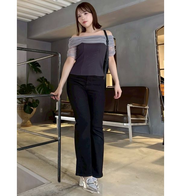 dazzlin「シアーオフショルダートップス」|Tシャツ・カットソー|