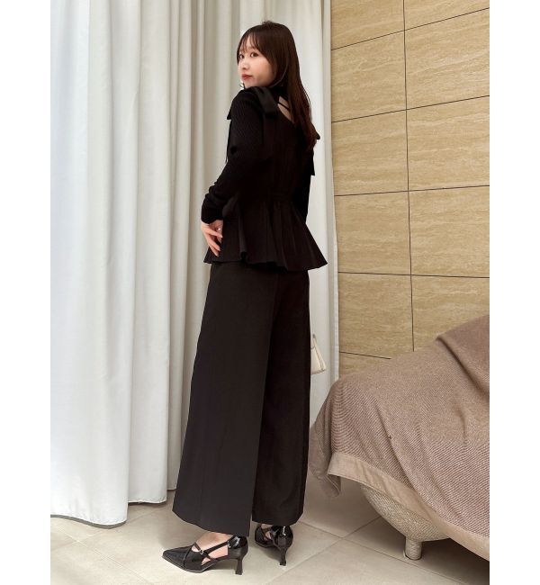 dazzlin「バックオープンリブニットトップス」|ニット・セーター|