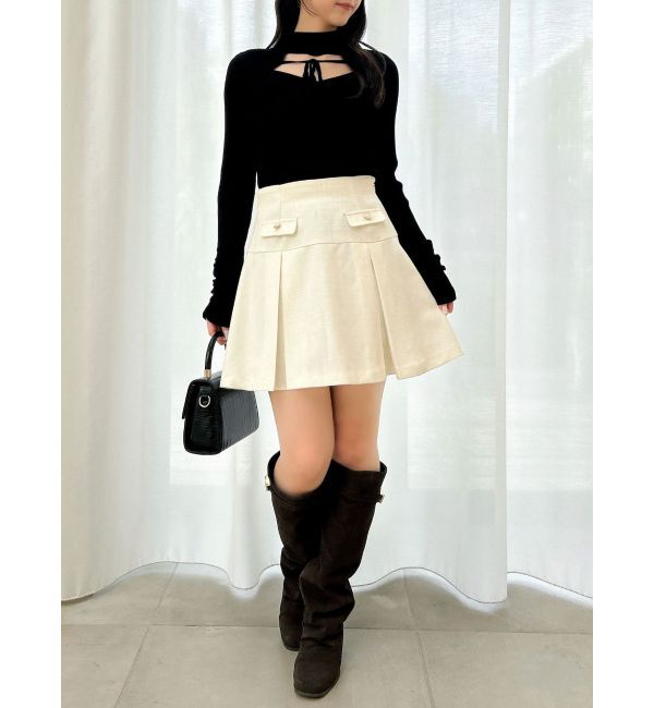 dazzlin「バックオープンリブニットトップス」|ニット・セーター|