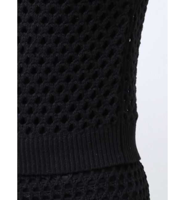 EMODA「【WEB限定】ポイントリボンクロシェトップ」|ニット・セーター|