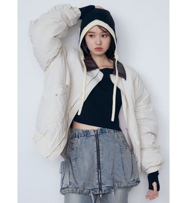 EMODA「シャギーロゴニットキャップ」|ニット帽|