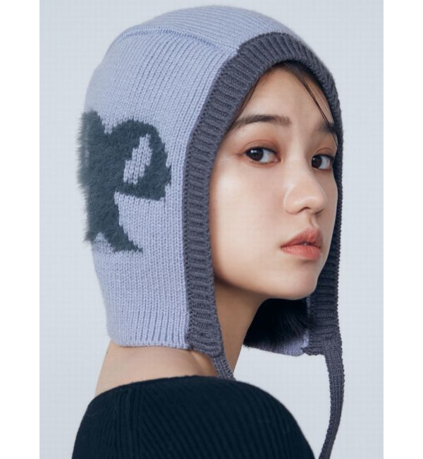 EMODA「シャギーロゴニットキャップ」|ニット帽|