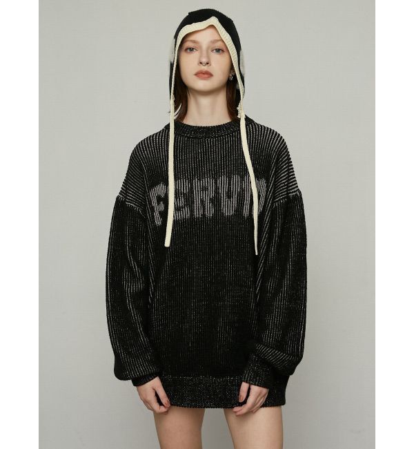 EMODA「プレーティングオーバールーズニット」|ニット・セーター|