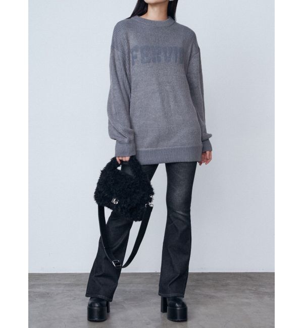 EMODA「プレーティングオーバールーズニット」|ニット・セーター|