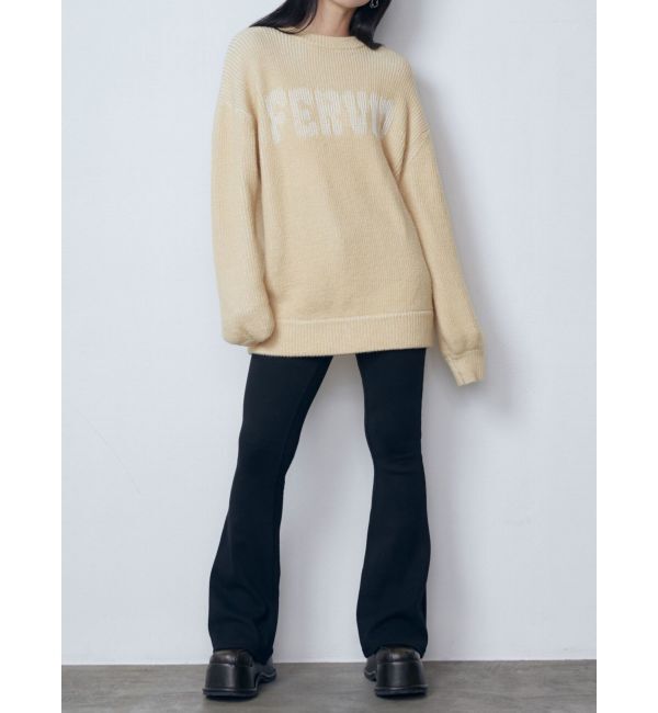 EMODA「プレーティングオーバールーズニット」|ニット・セーター|