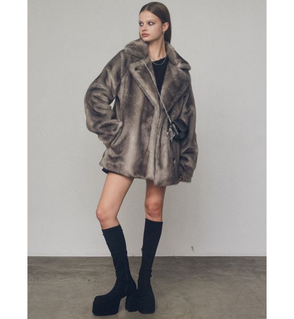 EMODA「ミディフェイクファーコート」|その他|