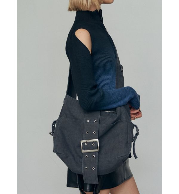 EMODA「ワイドベルトバルキーバッグ」|ハンドバッグ|ブラック