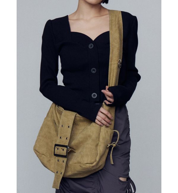 EMODA「ワイドベルトバルキーバッグ」|ハンドバッグ|ベージュ