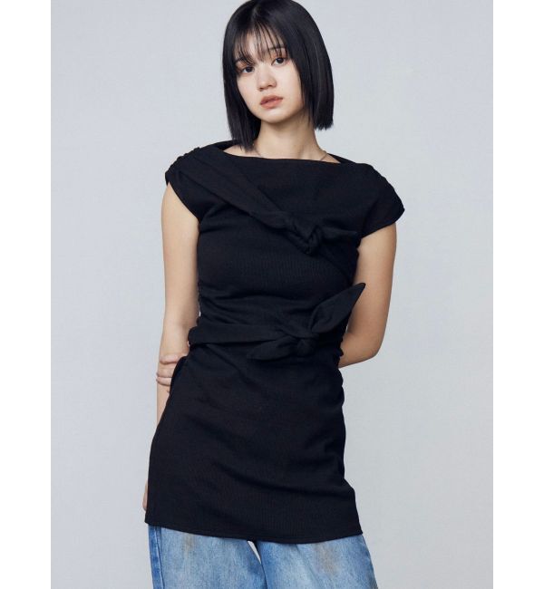 EMODA「リボンギャザーミニワンピース」|ワンピース|