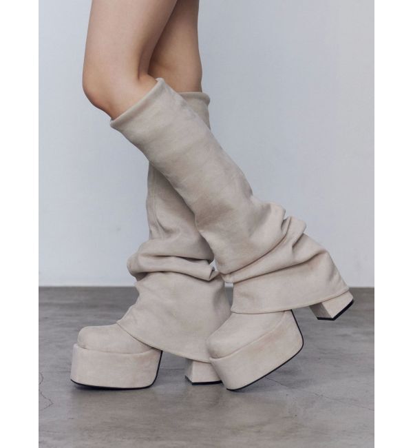 ルーズフレアカバーフィットブーツ（EMODA）｜ルミネのファッション