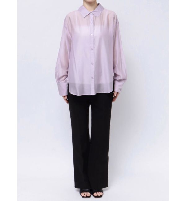 MERCURYDUO「バックスリットシアーシャツ」|シャツ・ブラウス|