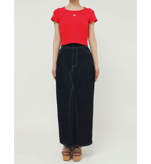 MERCURYDUO「エンブロイダリーワンポイントロゴTシャツ」|Tシャツ・カットソー|