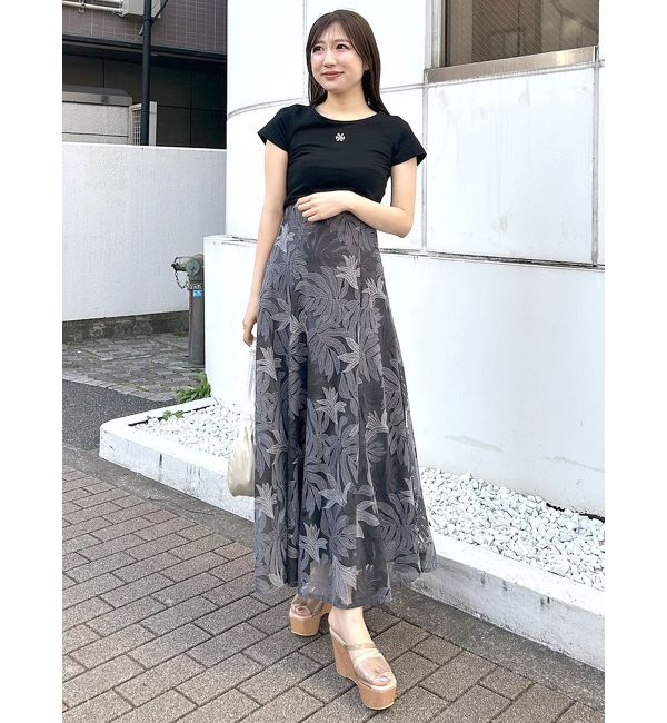 MERCURYDUO「エンブロイダリーワンポイントロゴTシャツ」|Tシャツ・カットソー|