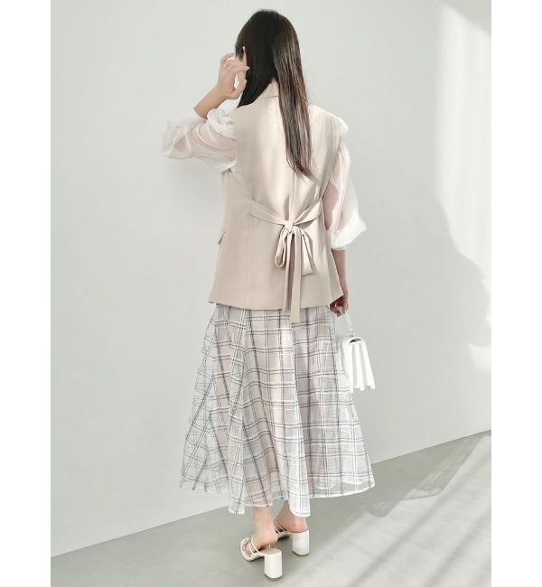 MERCURYDUO「バイカラーワンポイントパールストラップヒールサンダル」|サンダル|