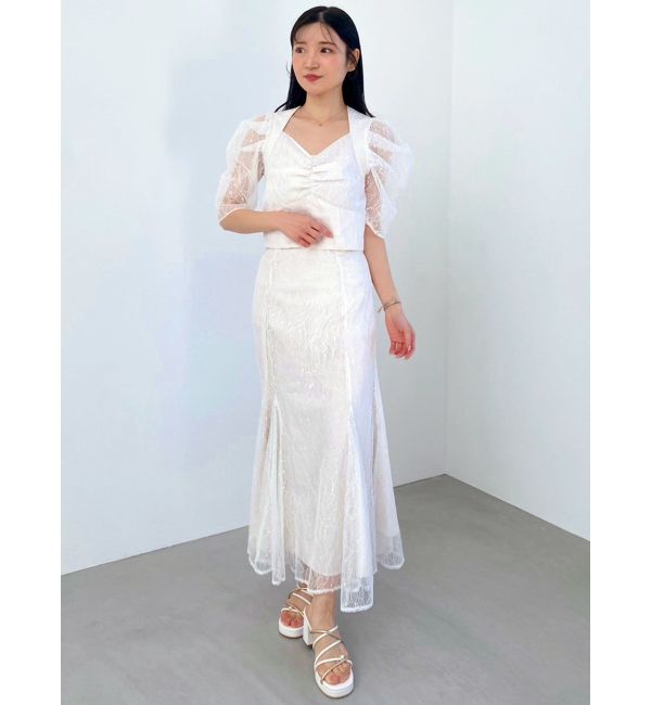 MERCURYDUO「バイカラーワンポイントパールストラップヒールサンダル」|サンダル|