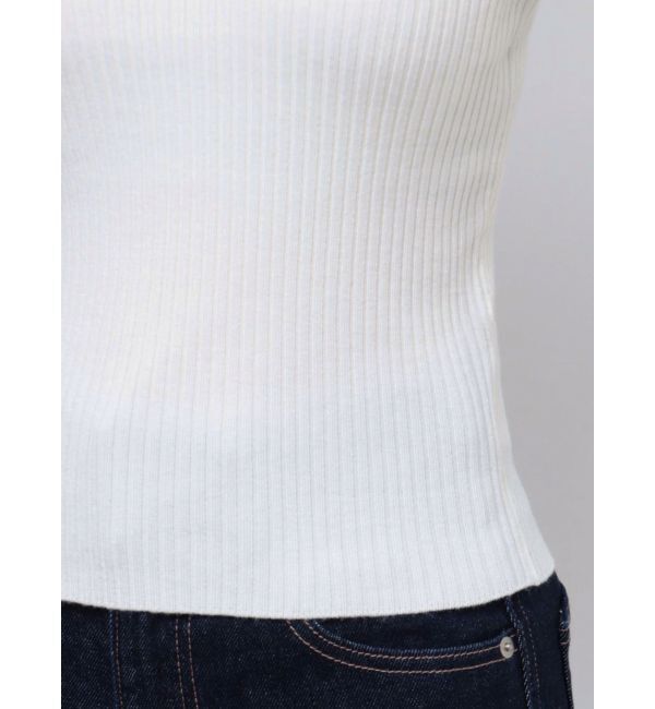 MERCURYDUO「パール付きフレアスリーブリブニット」|ニット・セーター|