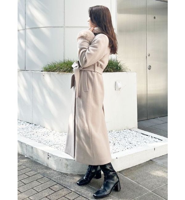 MERCURYDUO「ファー付ウールコート」|その他|