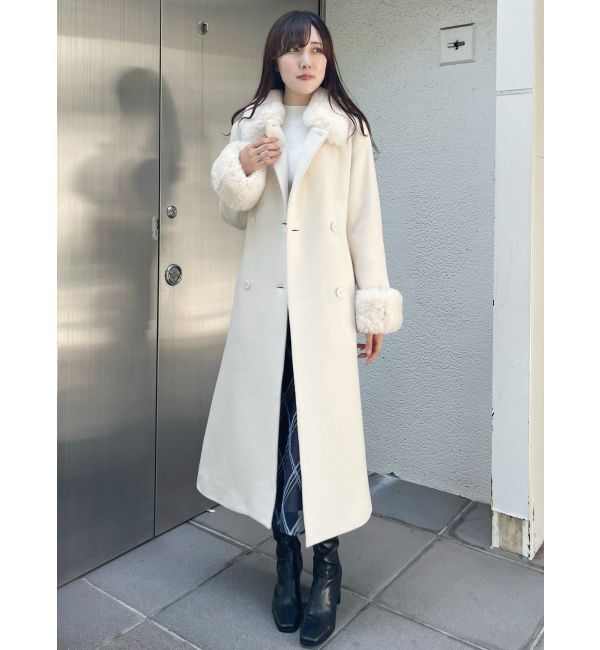 MERCURYDUO「ファー付ウールコート」|その他|