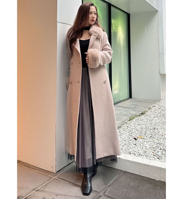 MERCURYDUO「ファー付ウールコート」|その他|