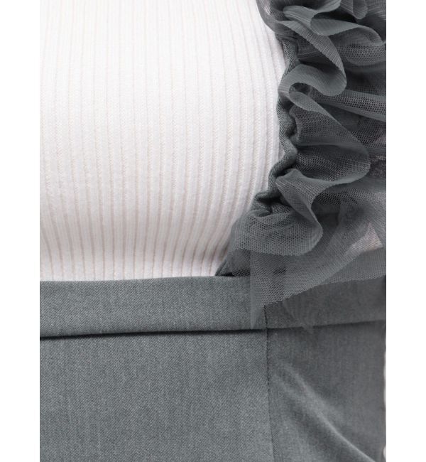 MERCURYDUO「チュールサスペンダーストレートスカート」|スカート|