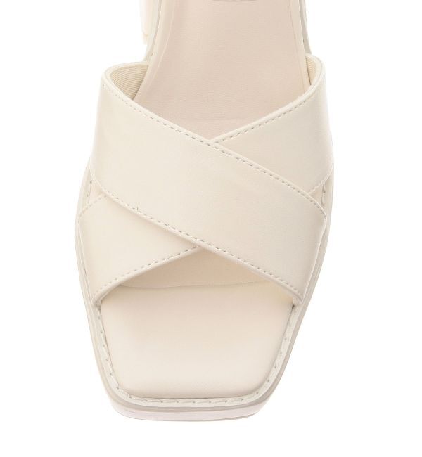 MERCURYDUO「プラットフォームクロスサンダル」|サンダル|
