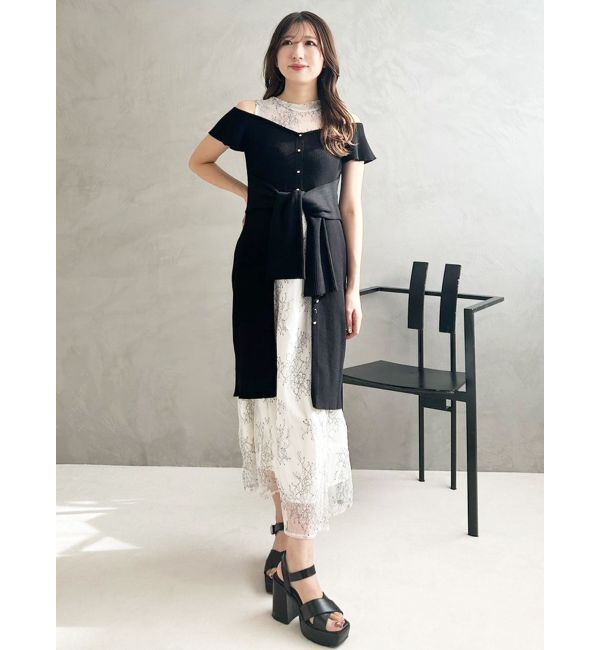 MERCURYDUO「プラットフォームクロスサンダル」|サンダル|