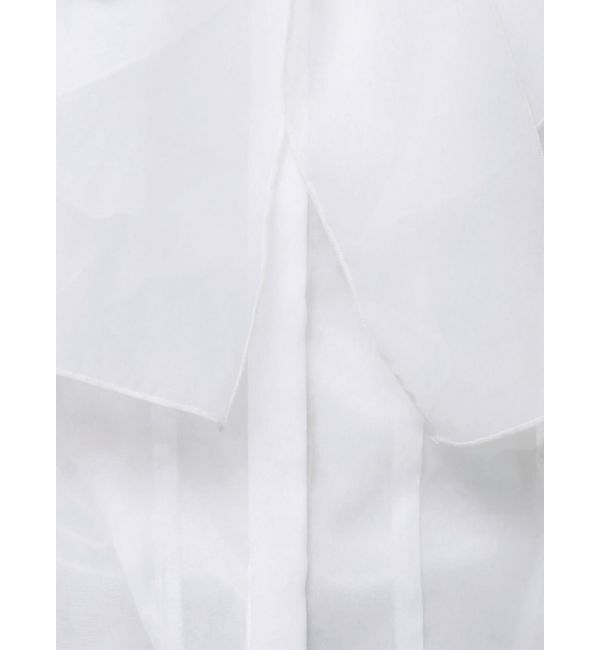 MERCURYDUO「オーガンジー配色メローブラウス」|シャツ・ブラウス|