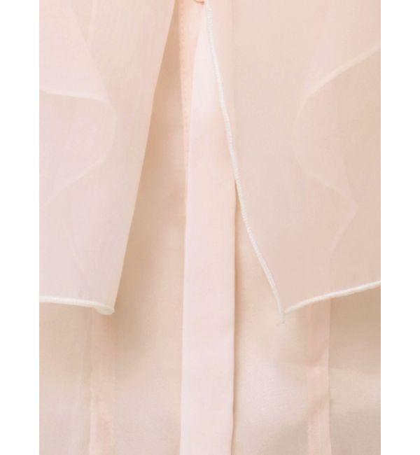 MERCURYDUO「オーガンジー配色メローブラウス」|シャツ・ブラウス|