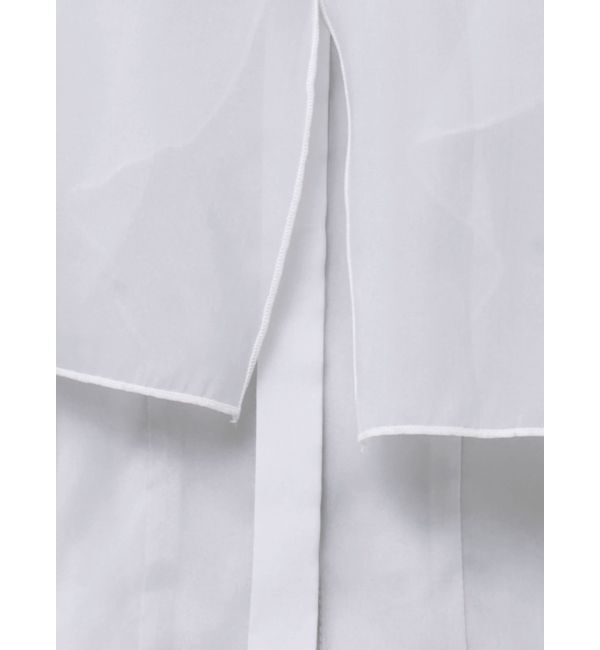 MERCURYDUO「オーガンジー配色メローブラウス」|シャツ・ブラウス|