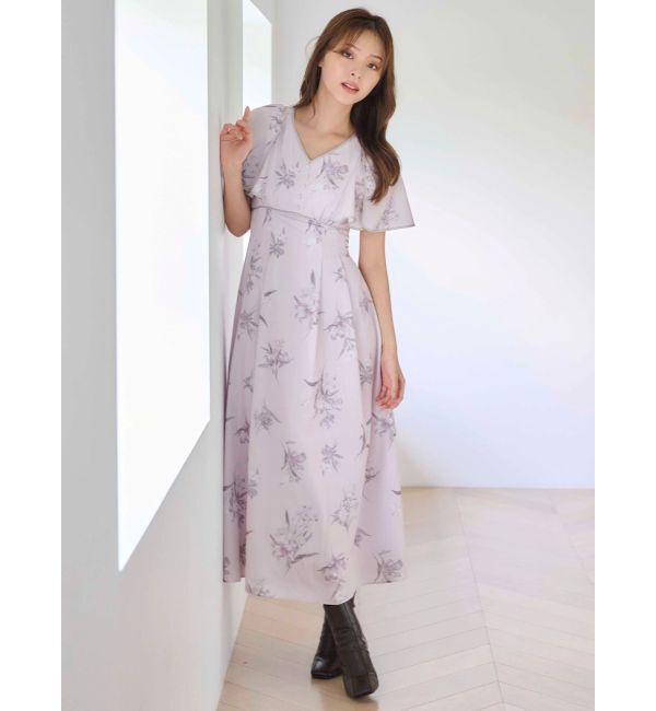 MERCURYDUO「パイピングフラワーワンピース」|ワンピース|