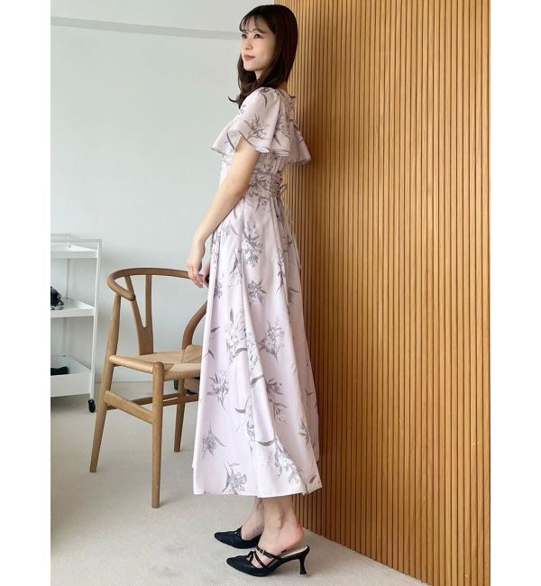 MERCURYDUO「パイピングフラワーワンピース」|ワンピース|