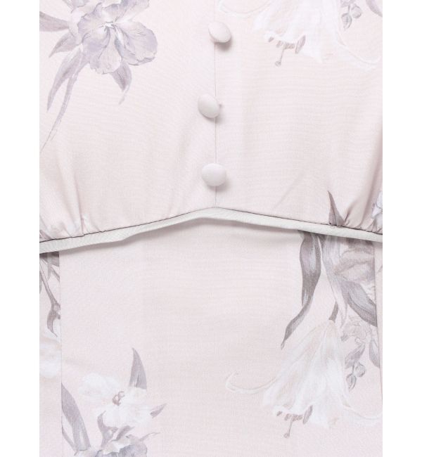 MERCURYDUO「パイピングフラワーワンピース」|ワンピース|