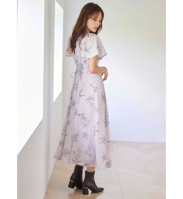 MERCURYDUO「パイピングフラワーワンピース」|ワンピース|