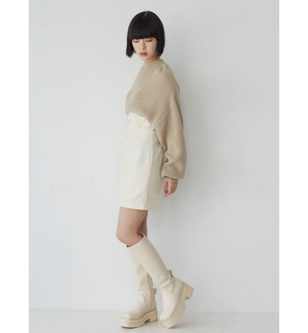 MURUA「オーバーニットドッキングミニワンピース」|ワンピース|